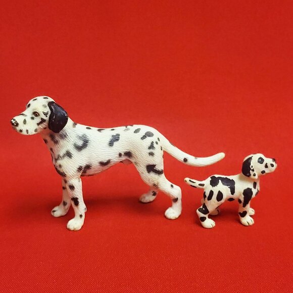 Two Schleich Dalmatian Dog Figurines Adult Male & Puppy 2006 - Picture 9 of 9